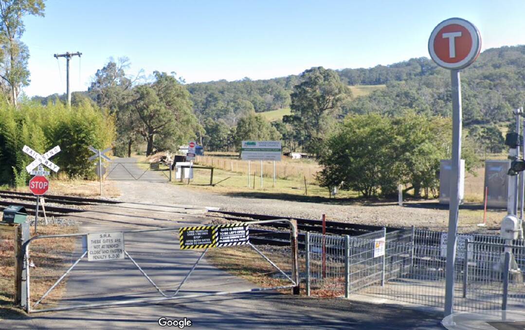 Burradoo's cycleway will be extended 60 metres and have improved access to Burradoo Station (pictured) thanks to a state government grant. Picture by Google Earth 
