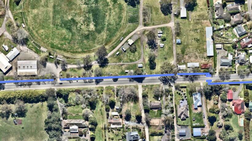 Moss Vale Showground footpath works begin on Monday, May 13 weather permitting. Picture supplied