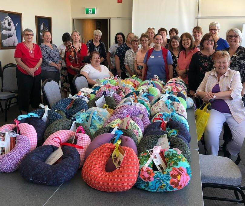 Zonta Club of Goulburn will Sip, Stuff and Sew breast care cushions at the Goulburn Workers Club on Saturday, May 11. Picture Zonta Club of Goulburn Facebook page