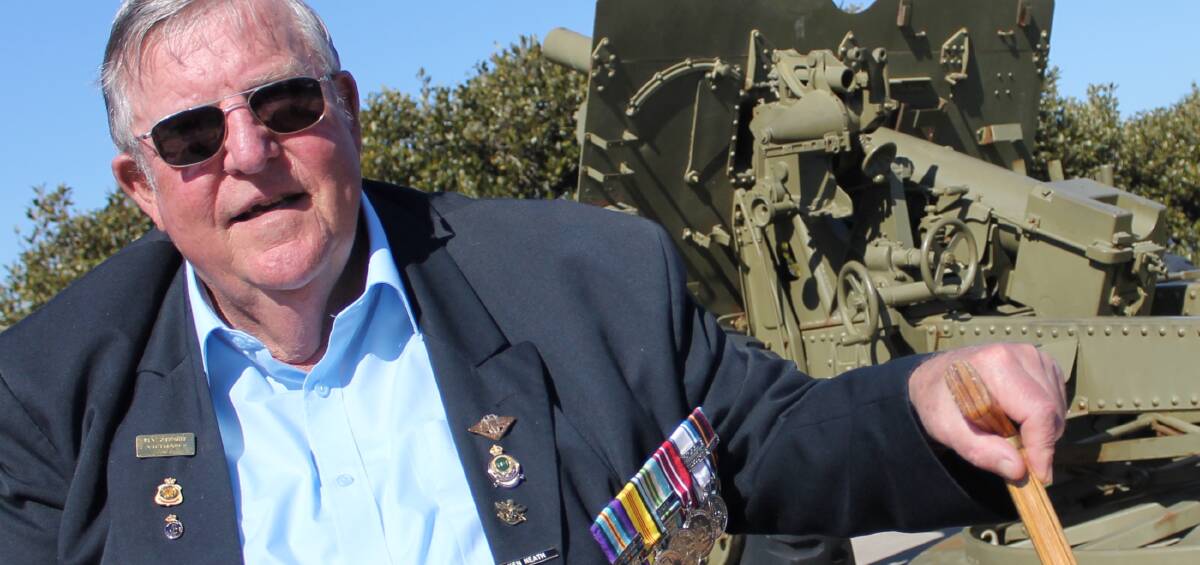 BATTLE WEARY: Ken Neath of Eden relived the horror of the Vietnam War at Battle of Long Tan commemorations in Merimbula last Thursday. Picture: Albert McKnight