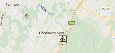 A map of where the accident occurred on the Hume Highway on March 22. Picture: Live Traffic NSW