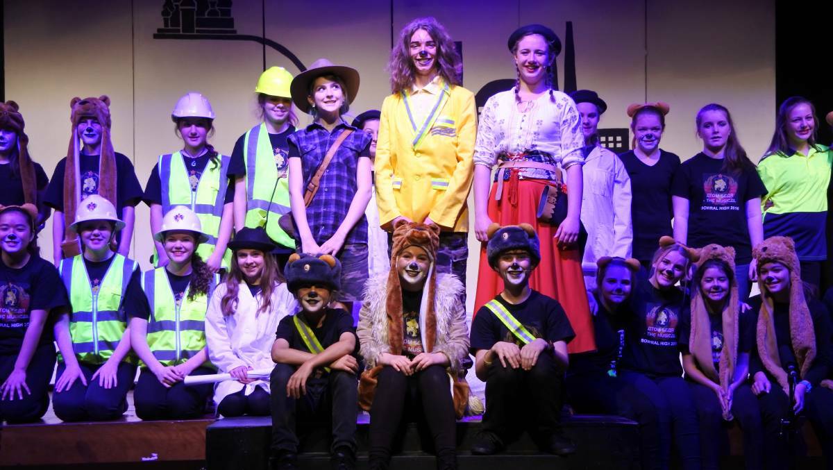 Bowral High School's 2016 musical production, 'Atom Bear, which was written by staff and students. Photo: Claire Fenwicke. 