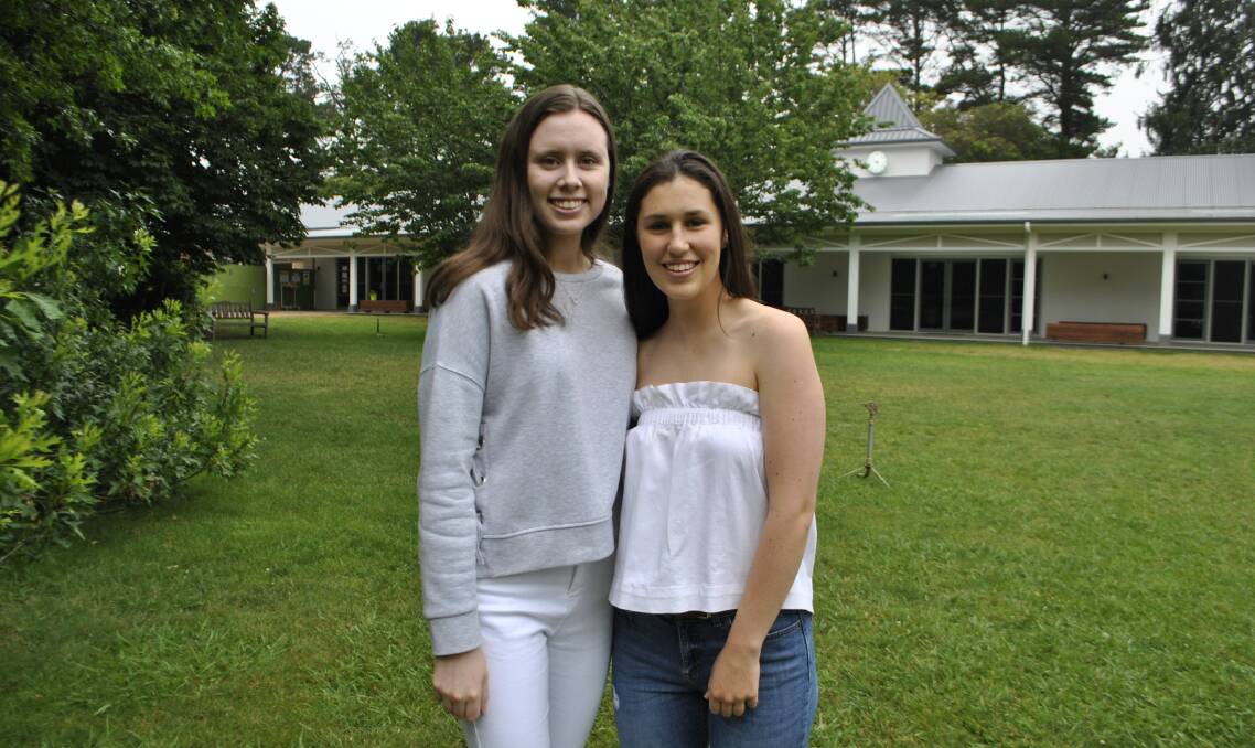 Oxley College students Eliza Drysdale and Ella Moran. Photo: Charli Shield. 