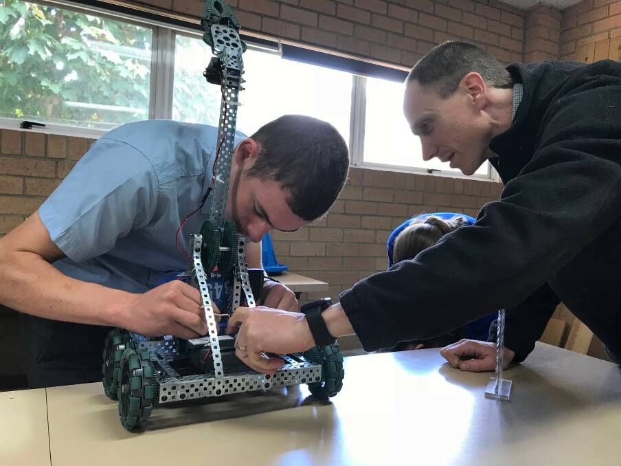 The robotics club at St Paul's has only been in action for the last three months. Photo: Supplied. 