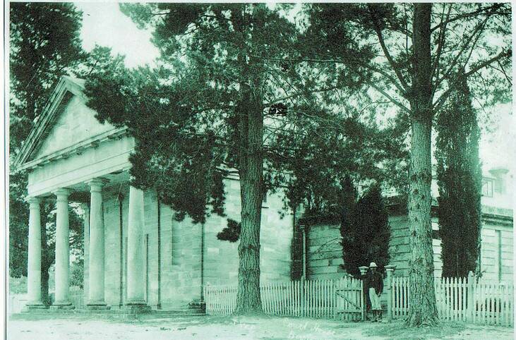 An old image of the Berrima Courthouse, where Cheetah Richards first discovered the story of Lucretia Dunckley.