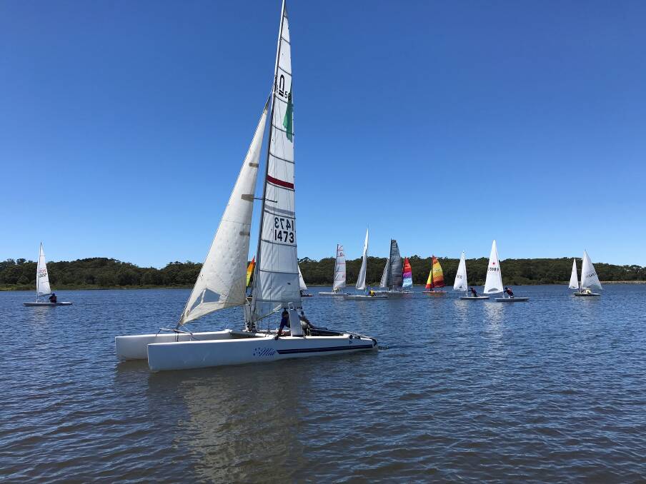 Sailing races over the weekend were greeted by fine conditions. Photo: supplied.