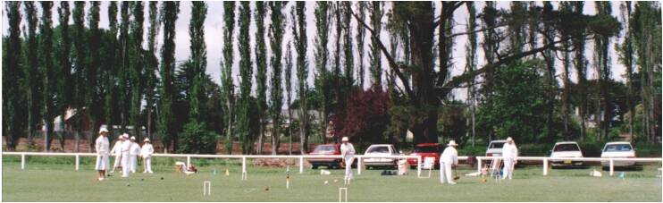 Croquet on Exeter Oval. 