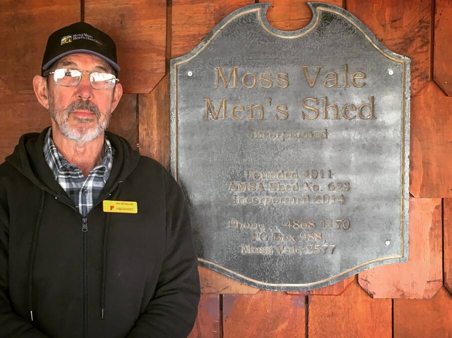 PRESIDENT: For the past 18 months John Maxwell has been president of the Moss Vale Men's Shed and the Shed can't wait to open their doors to the public. Photo: Matt Welch