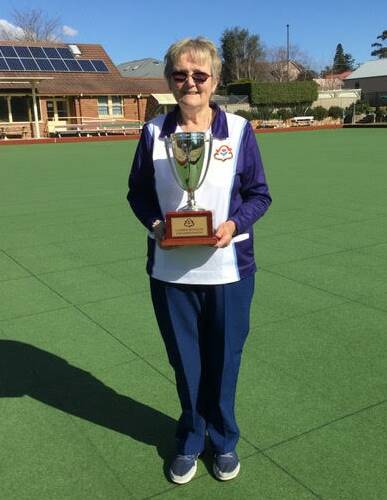 WINNER: Susan Jackson got the victory and scored her first ever singles win. Photo: Gail Fraser.