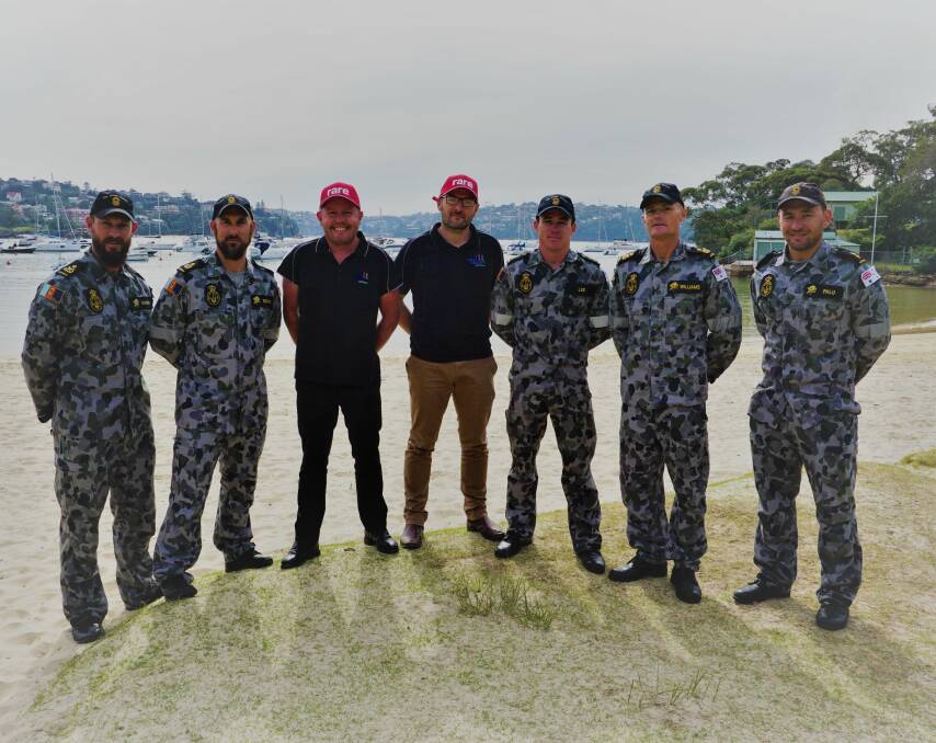 Zac Hulm, RCA's Community Engagement Manager with five members of the Royal Australian Navy Clearance Diving Branch. They'll all be taking on the Kokoda track.