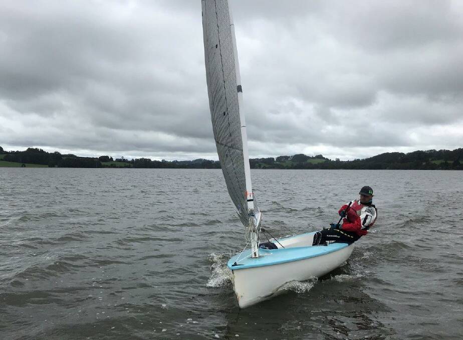 DARK SKIES: Round 14 of the Commodore's Cup was sailed in dark and cloudy conditions. Photo supplied by Gary Esdaile.