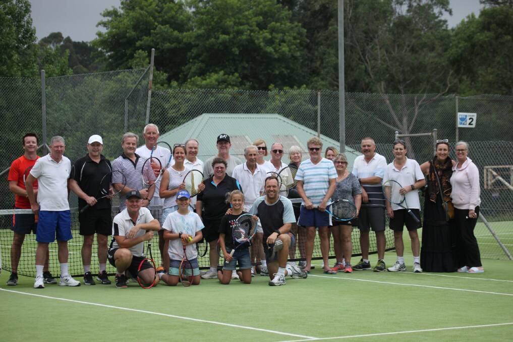 Group shot at the Bundanoon Tennis Competition. Photo by Michael Hull.