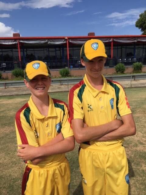 Willoughby Watson (Left) and Hayden Willebrand (Right) standing together at the Kookaburra Cup in Albury.