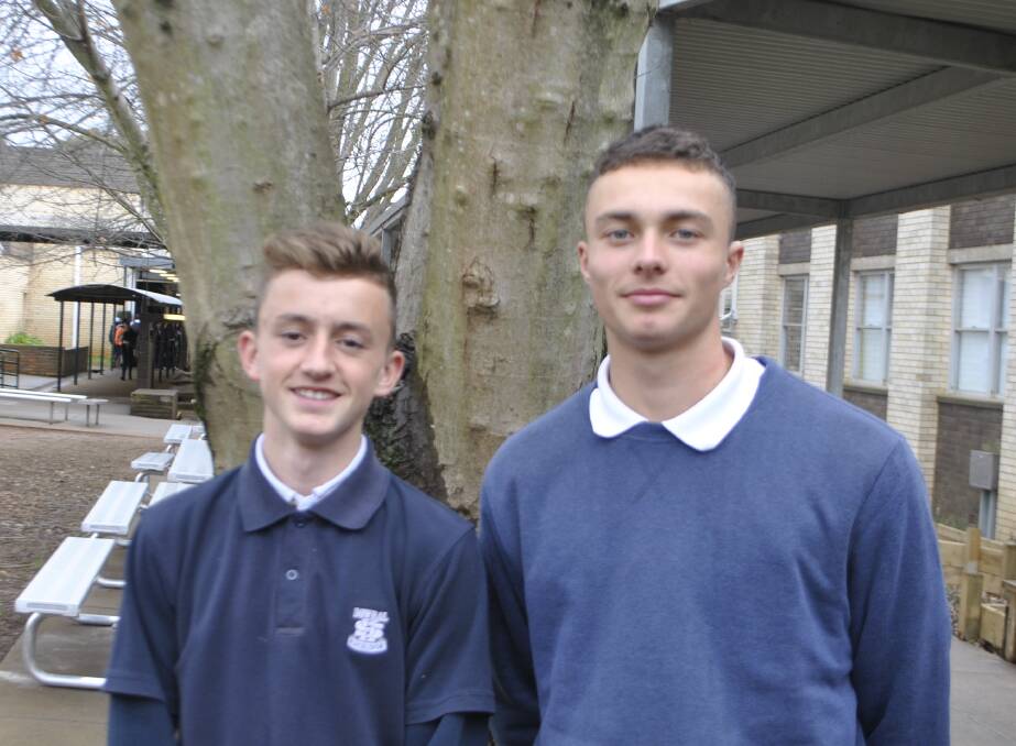 BOWRAL'S TWO RISING SPORTING STARS: Bowral High School's Thye Hamilton (Left) and Sebastian Hernandez have both been selected to NSW representative teams.