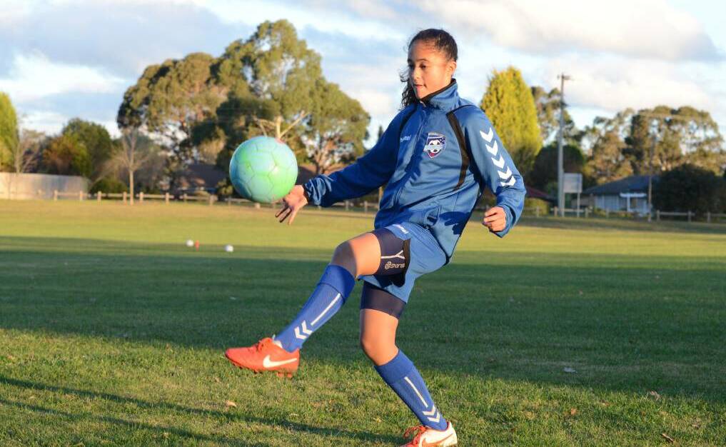 SOUTHERN HIGHLANDS STAR: Georgie Lewis has scored a hat-trick on her debut for her new American college Indian Hills Community College. Photo: File.