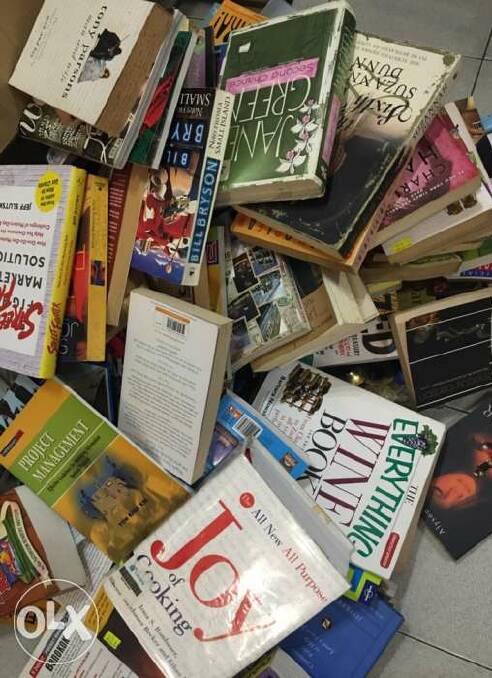 Pre-loved books for sale.