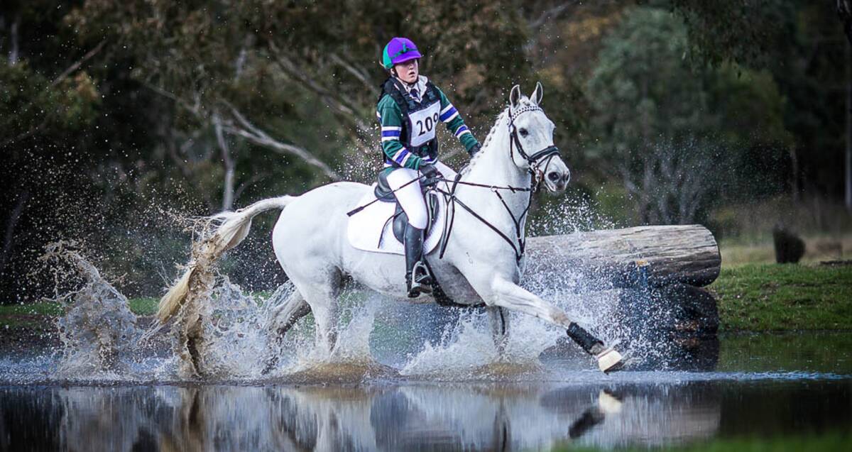 NATIONAL OPPORTUNITY: Antoinette Inglis, on Kirby Park Irish George, competing on a cross-country course. Photo: Stephen Mowbray Photography