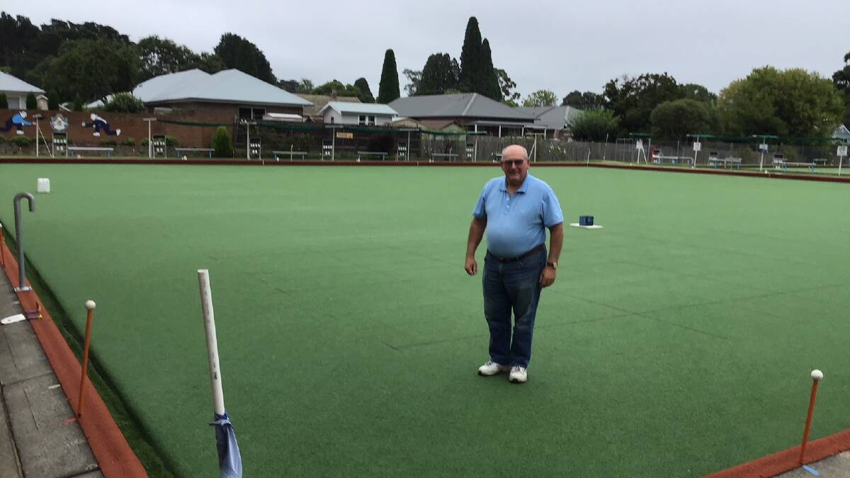 Richard Denman is happy to be back on the green. Photo supplied
