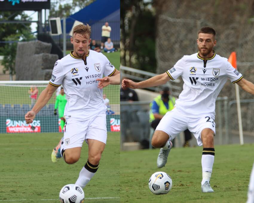 Michael Ruhs and Liam Rose made their Macarthur FC debut on Saturday January 3, 2020 in front of the home crowd. Photo: supplied. 