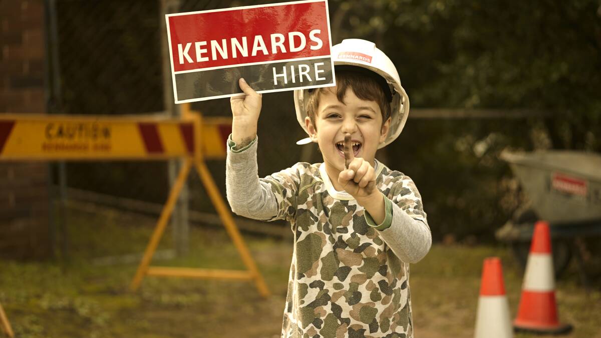 HELPING HAND: Kennards Hire will again raise funds for the Kennards for Kids charity in March and April 2017. Photo: supplied
