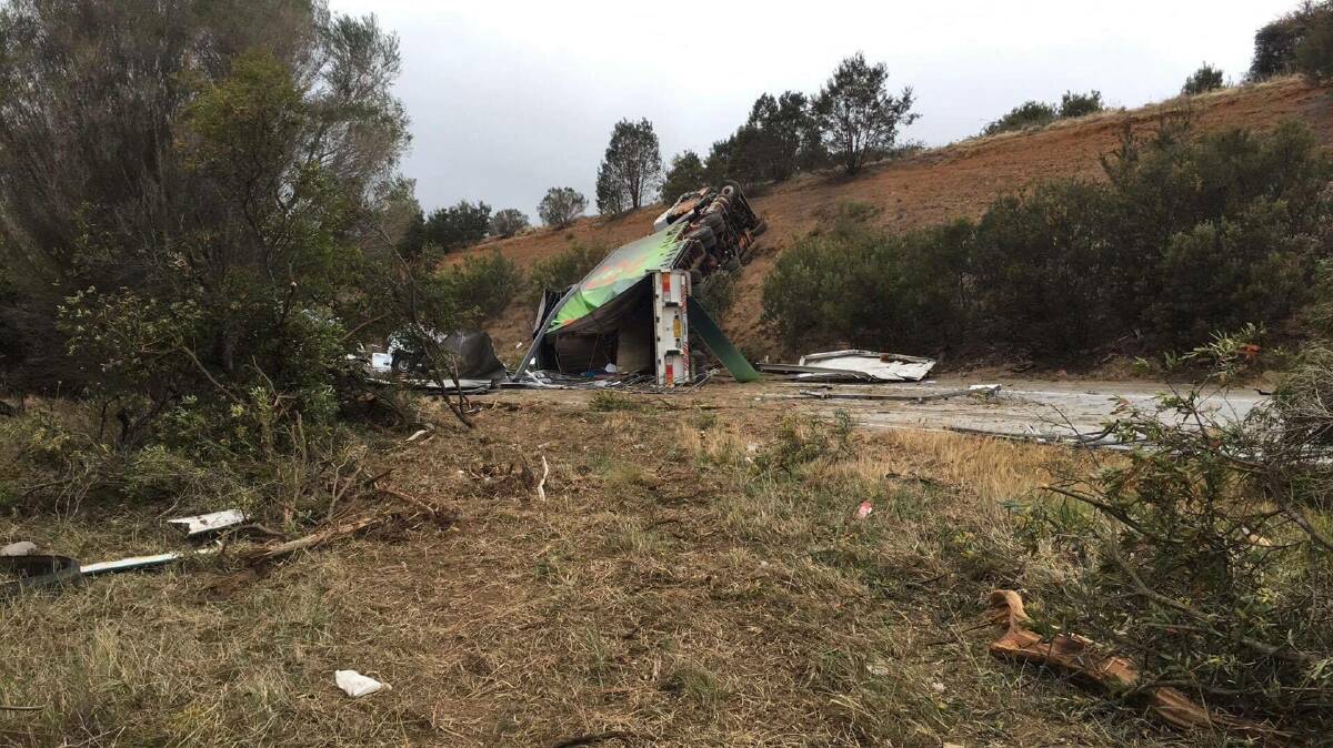 Police have conducted a compliance inspection at a trucking company involved in a fatal crash near Berrima over the weekend. Photo: Facebook