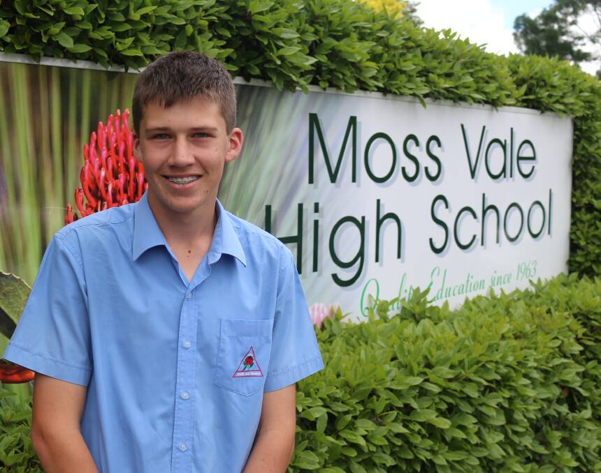 Moss Vale High School Student Mitchell Whalan has been chosen to attend the Outward Bound Navigation course in April 2018. Photo: supplied