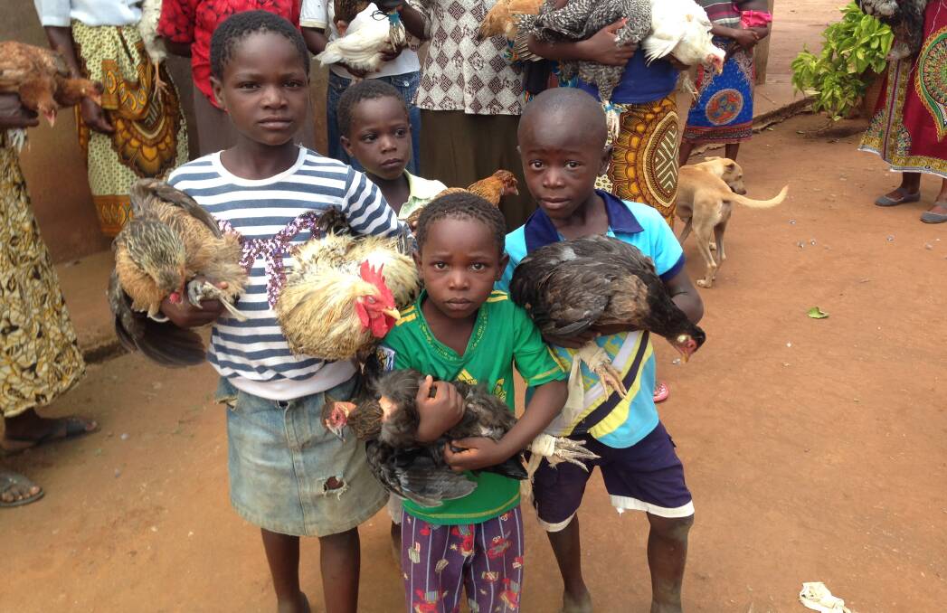 Godfrey and Fatuma have given goats, pigs and chickens to the widows for breeding. This is a program passed on from one widow to the other and has proven to be successful. Photo supplied