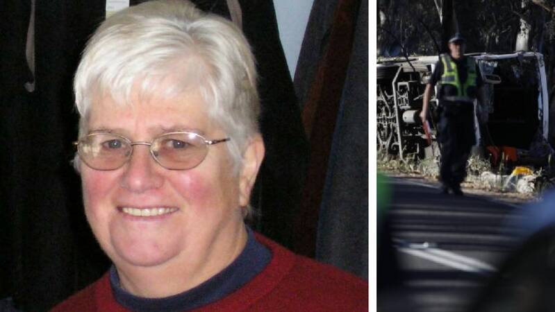 Carmel Mitchell was killed when the bus she was travelling on rolled near Avoca.