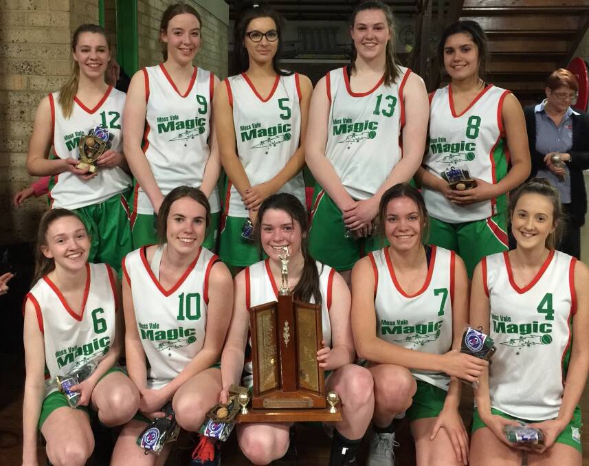 The women's A-grade under-18s Moss Vale Magic representative team defeated the Pink Ladies 44-33 in the grand final. Photo supplied. 