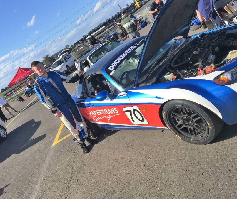 THREE WINS: Hill Top local Andy Harris won three races at Eastern Creek on the Amaroo Circuit recently. Photo: supplied. 