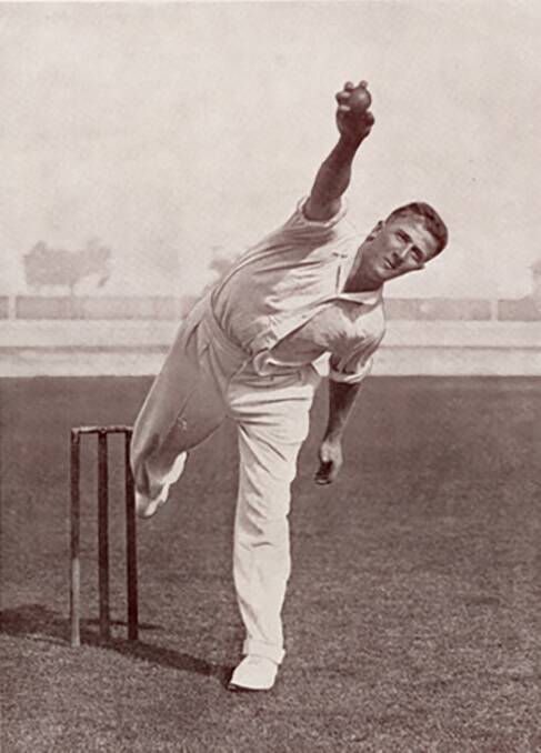 English fast bowler Harold Larwood. Photo: supplied. 