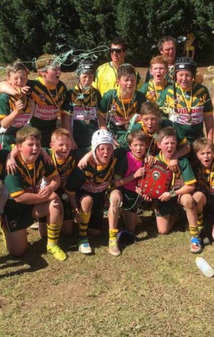 PREMIERS: The Mittagong under-11As after their grand final win. 