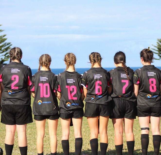 NEW TEAM: The newly formed Bowral Rugby Club under-16s 7s team are looking for more girls to join the squad in 2017. Photo: supplied. 