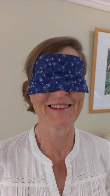 MAKING SLEEPING EASIER: Lesley Mooney  is collecting eye masks to ensure patients at Bowral hospital have a better night's sleep. Photo: supplied. 