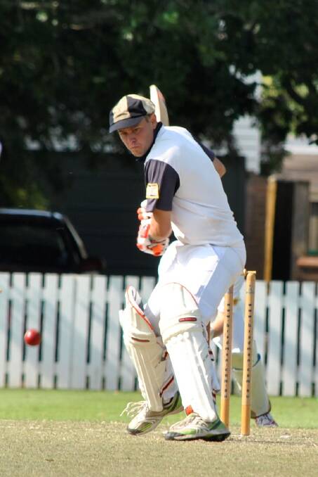 Nathan Wright bats for Robertson in the match against Bowral. Photo Madeline Crittenden. 
