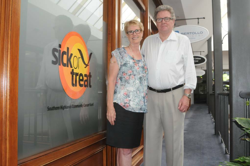 Rare Cancers Australia founders Kate and Richard Vines have called on the Highlands community to support its Halloween themed fundraising campaign. Photo: Lauren Strode