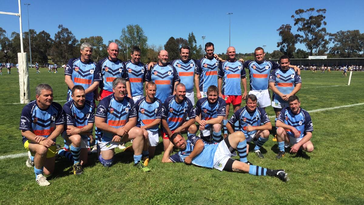 The Bowral Kookaburras masters rugby league team headed to Young for their first competition recently. 