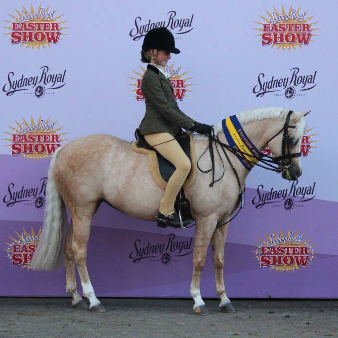 JUNIOR WINNER: Brielle Powell's great equestrian success at the 2017 Sydney Royal Easter Show was recognised in April by the BDSA committee. Photo: Supplied