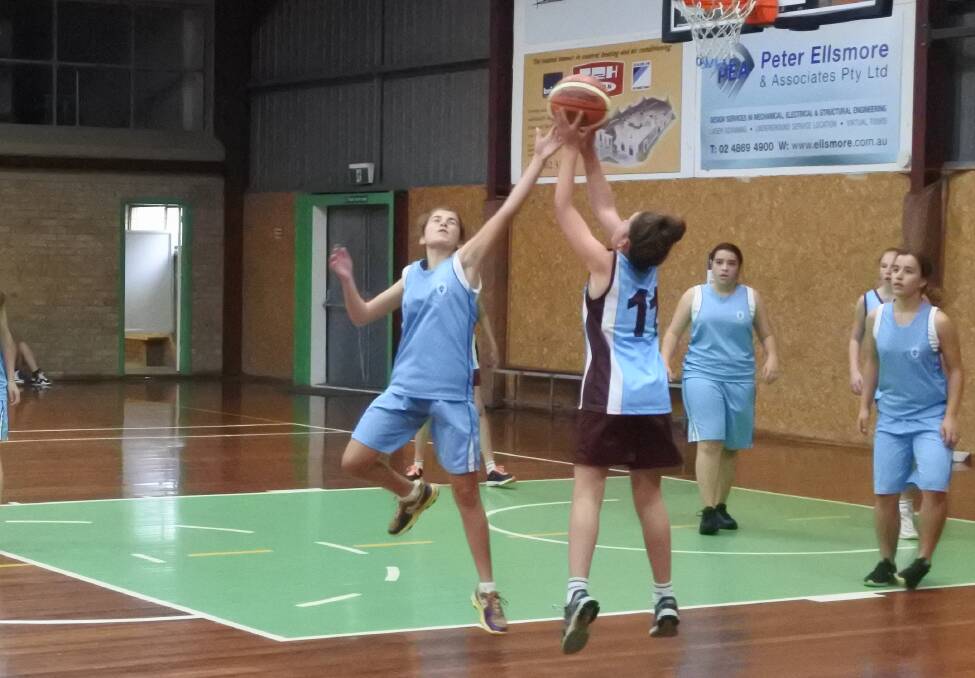 Sophie Irvine throws the ball for Chevalier in the girls junior B game against St Spyridon.  Photo: Claire Fenwicke. 