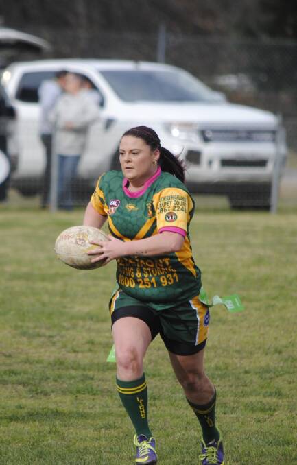 LEAGUE TAG: Dimity Whiteman in action for Mittagong last season. 