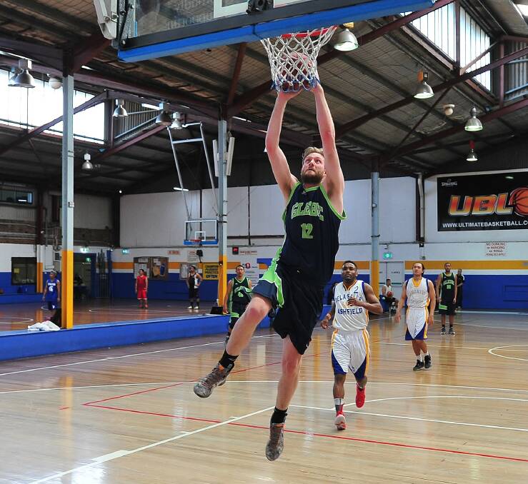 STRONG GAME: Storey scores for Glebe Magic in another round of Dooely's Ultimate Basketball League. Photo: Noel Rowsell. 