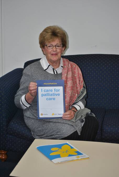 THE HIGHLANDS CARES: I Care 4 Palliate Care convenor Margaret Mogg showed her support for palliative care in the Highlands recently. 