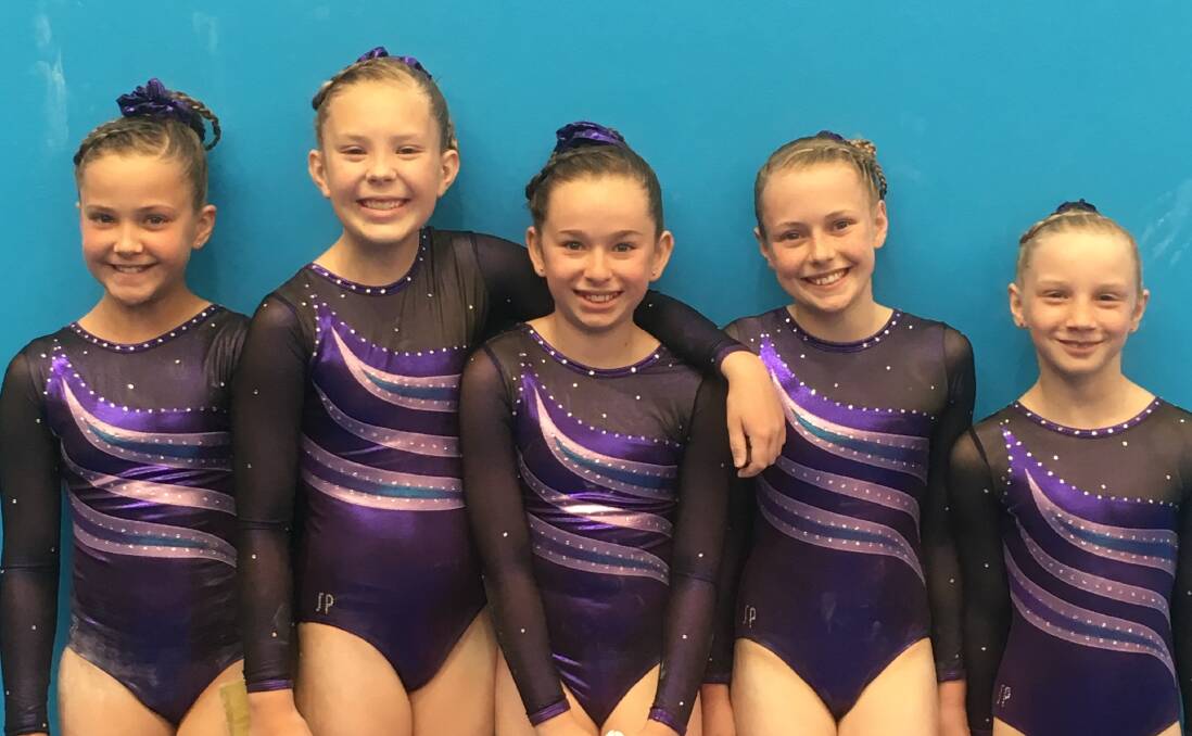 STATE CHAMPIONS: The Southern Highlands PCYC level four gymnasts took home a number of wins at the State Gymnastics Championships in Dubbo recently. Photo: supplied. 