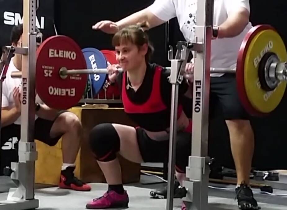 POWERLIFTER: Melissa Pagett lifted a total of 317.5kg in her weight category and won gold at the Top Lifter IV competition recently. Photo supplied. 