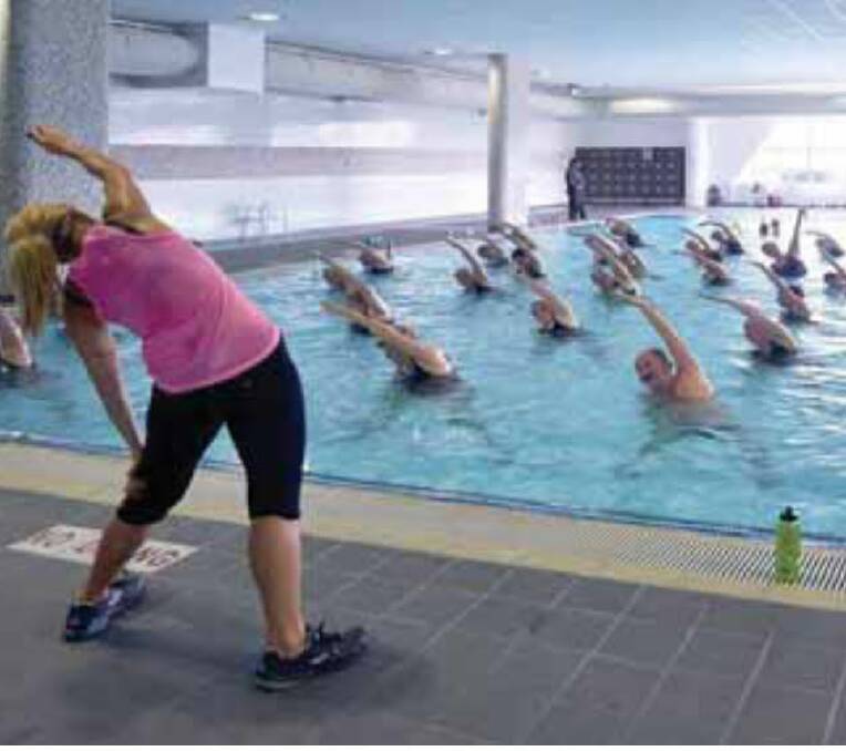 Seniors' fitness: Warm water exercise areas, as well as a spa, sauna and wellness centre, are among the plans.