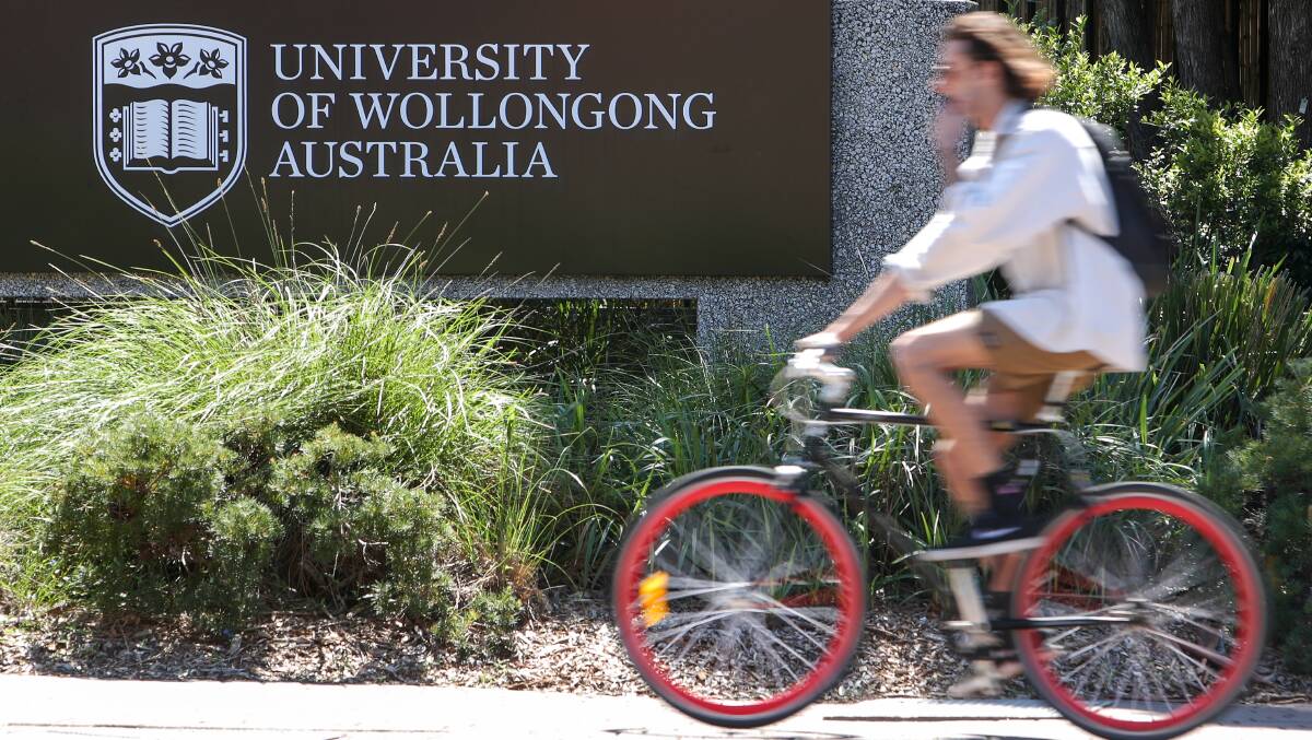 A file picture of the University of Wollongong. Picture by Anna Warr