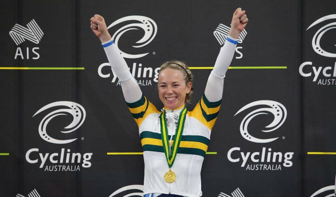 Games Team: Cycling star Kaarle McCulloch will be sprinting for Gold at the 2018 Commonwealth games in Brisbane. Picture: John Veage