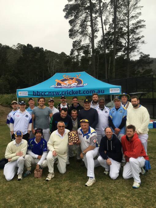 SOLIDARITY: Bowral Blues and Bundanoon players raised funds for Sri Lankan schools recently at Centennial Oval. Photo: Contributed