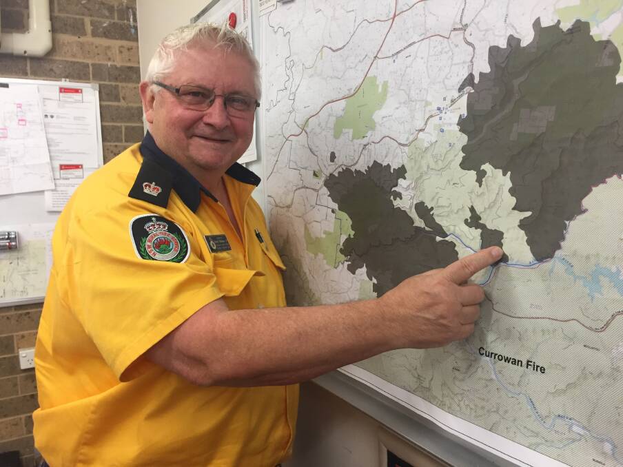 David Stimson at the Wollondilly Fire Control Centre. Photo: Emily Bennett