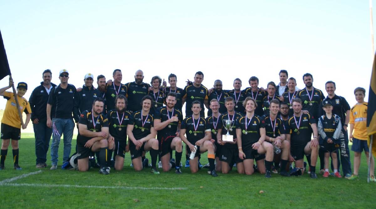 WELL PLAYED: For the first time ever the Bowral Blacks second grade team has won the Illawarra Rugby Union grand final. Photo: Mindy Hindmarsh